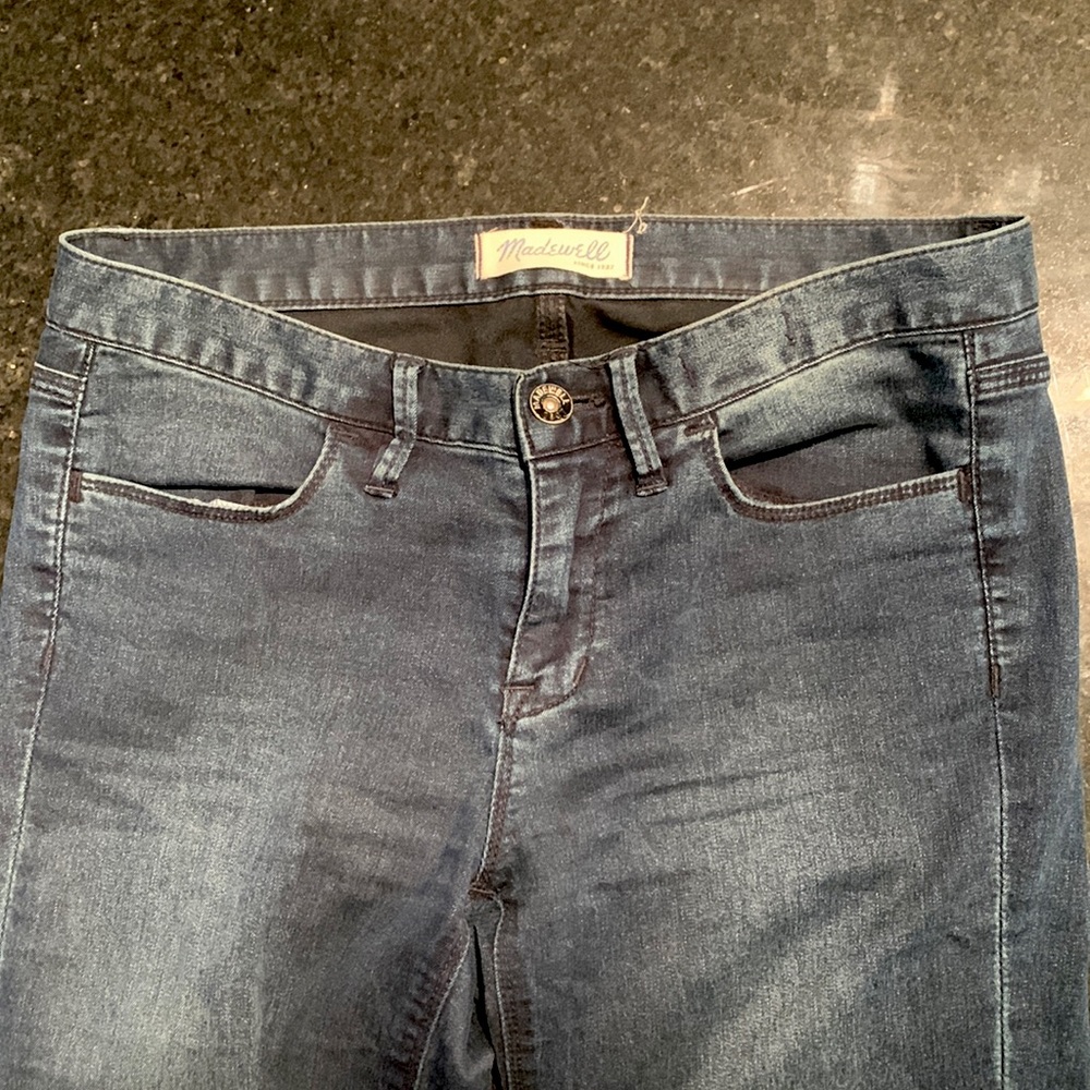 Madewell dark wash skinny high waisted jeans size 27